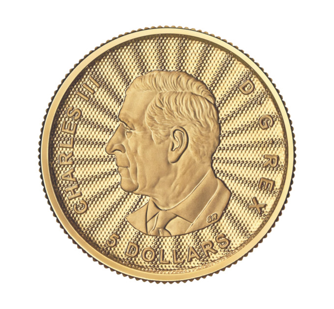 Золотая монета Канада 1/10 oz 2025 Белый медведь, золото 9999