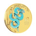 Золотая монета 15$ Австралия 1/10 oz 2025 Год Змеи, цветная