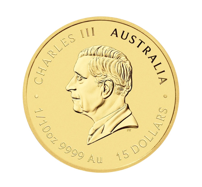 Золотая монета 2025 Знак Змеи 15$ — 1/10 oz, Восточный зодиак