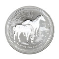 Монета серебряная Lunar II 2014 Год Лошади 1 oz Ag 999