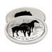 Монета серебряная Lunar II 2014 Год Лошади 1 oz Ag 999