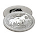Монета серебряная Lunar II 2014 Год Лошади 1 oz Ag 999