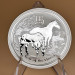 Монета серебряная Lunar II 2014 Год Лошади 1 oz Ag 999