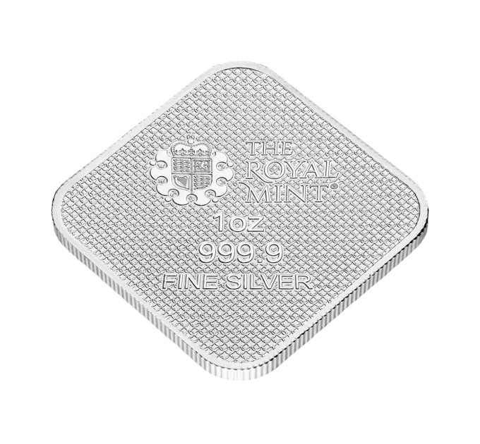 Серебряный слиток квадратный Queen’s Beasts 1 oz Ag 999.9