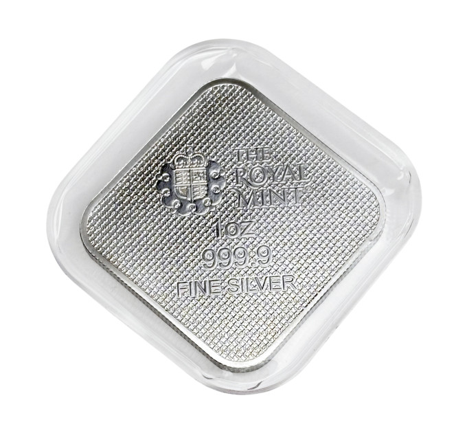Серебряный слиток квадратный Queen’s Beasts 1 oz Ag 999.9