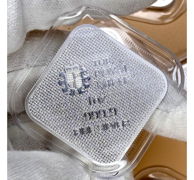 Серебряный слиток квадратный Queen’s Beasts 1 oz Ag 999.9