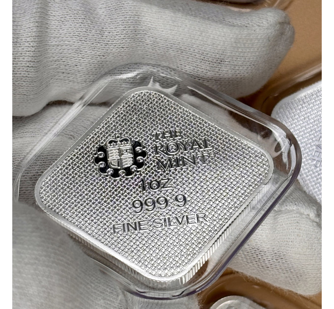 Серебряный слиток квадратный Queen’s Beasts 1 oz Ag 999.9