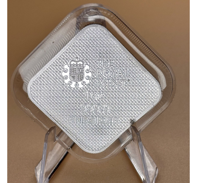 Серебряный слиток квадратный Queen’s Beasts 1 oz Ag 999.9