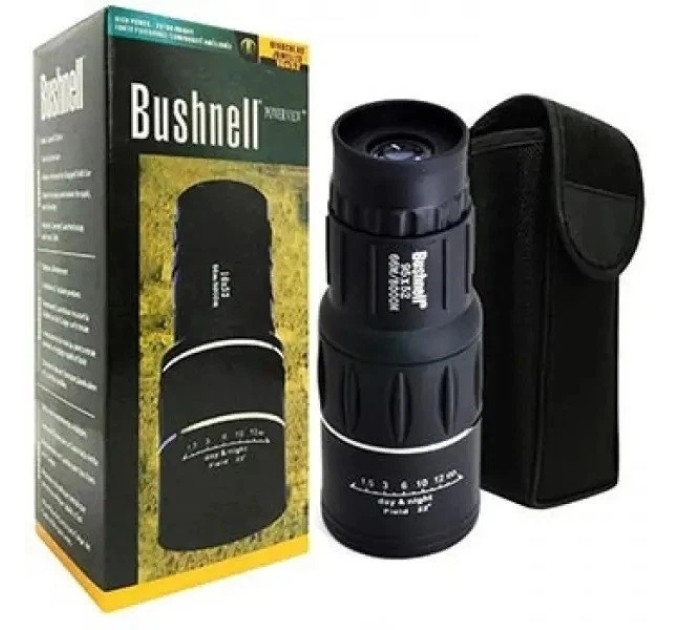 Монокуляр Bushnell 16x52 для наблюдения, туризма и активного отдыха