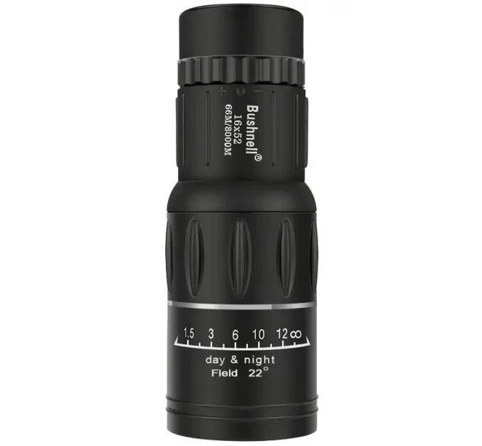 Монокуляр Bushnell 16x52 для наблюдения, туризма и активного отдыха