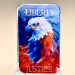 Цветной серебряный слиток Liberty & Justice Eagle – с орлом и флагом США