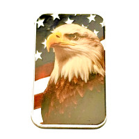 Цветной серебряный слиток Patriotic Bald Eagle