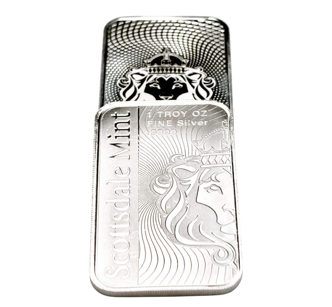 Инвестиционный серебряный слиток Vortex Bar 1 oz .9999