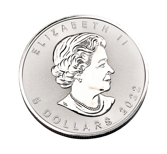 Серебряная монета 5$ «Кленовый лист» 1 oz 2025 Канада 