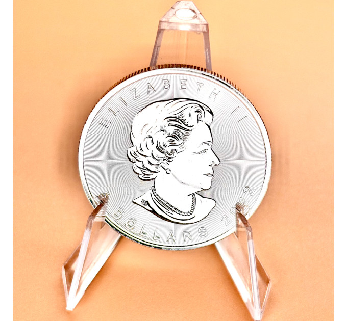 Серебряная монета 5$ «Кленовый лист» 1 oz 2025 Канада 
