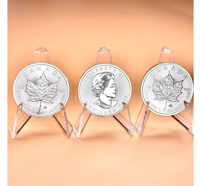 Серебряная монета 5$ «Кленовый лист» 1 oz 2025 Канада 