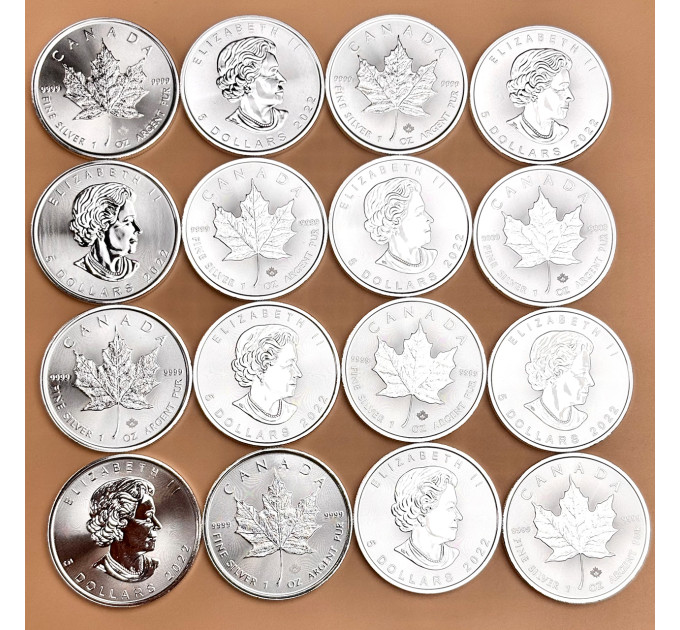 Серебряная монета 5$ «Кленовый лист» 1 oz 2025 Канада 