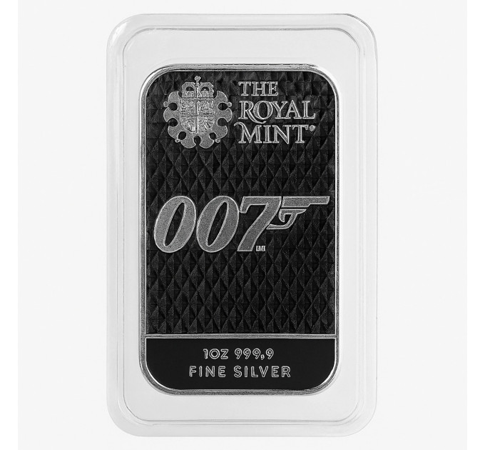 Срібний злиток  James Bond 007 «Diamonds Are Forever» – колекційна серія Royal Mint UK