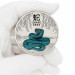 Цветная серебряная монета 2$ «Год Змеи» 2 oz 2025 Австралия