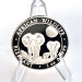 Серебряная монета 100 шиллингов «Африканский слон» 1 oz 2014 Сомали