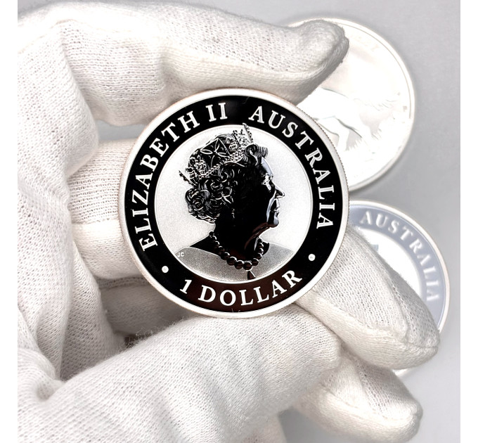 Серебряная монета 1$ Australian Brumby 1 oz 2022 года — редкий выпуск из Австралии