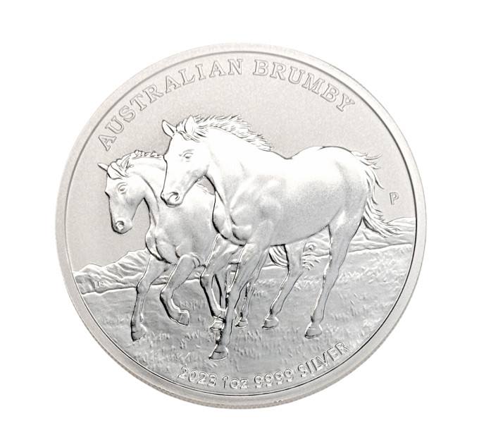 Серебряная монета 1$ Australian Brumby 1 oz 2023 Австралия