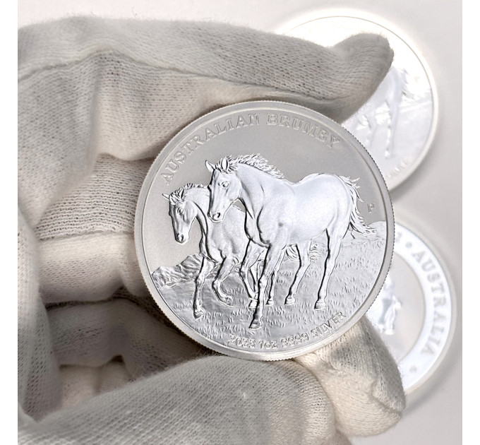 Серебряная монета 1$ Australian Brumby 1 oz 2023 Австралия