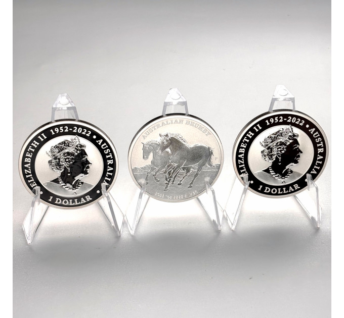 Серебряная монета 1$ Australian Brumby 1 oz 2023 Австралия