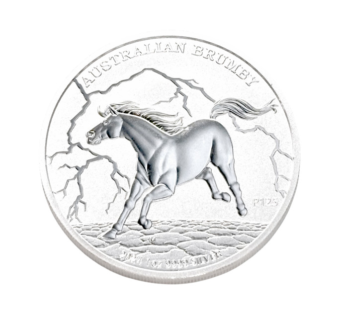 Серебряная монета 1 oz .9999 «Австралийская лошадь Брамби» 2024 Австралия