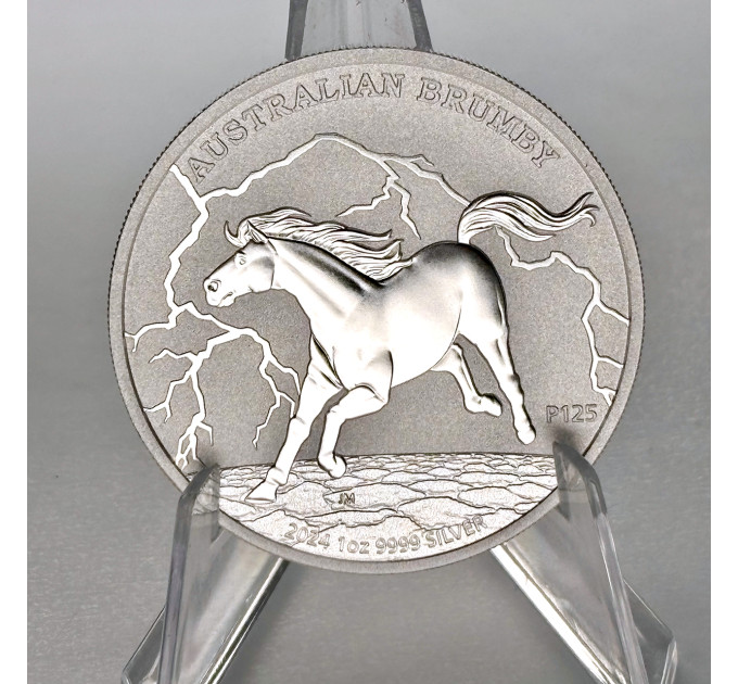 Серебряная монета 1 oz .9999 «Австралийская лошадь Брамби» 2024 Австралия