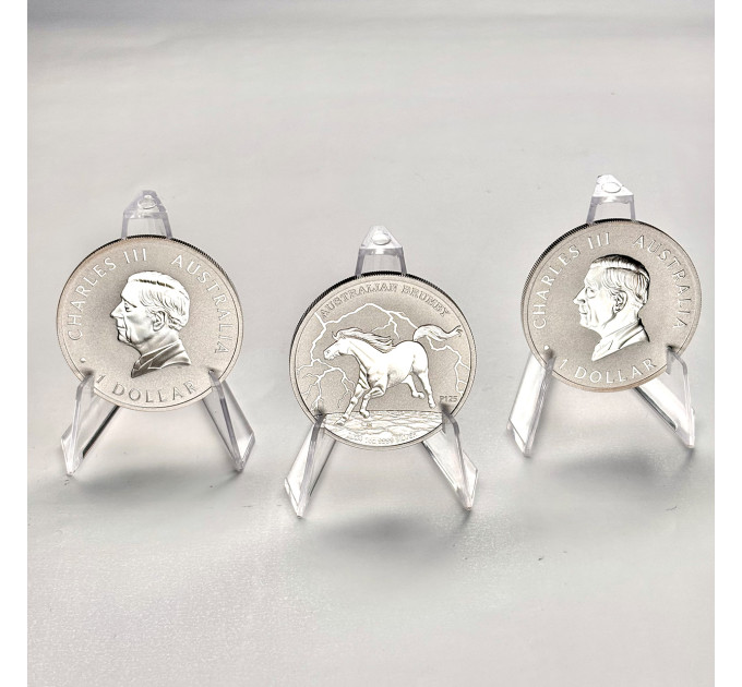Серебряная монета 1 oz .9999 «Австралийская лошадь Брамби» 2024 Австралия