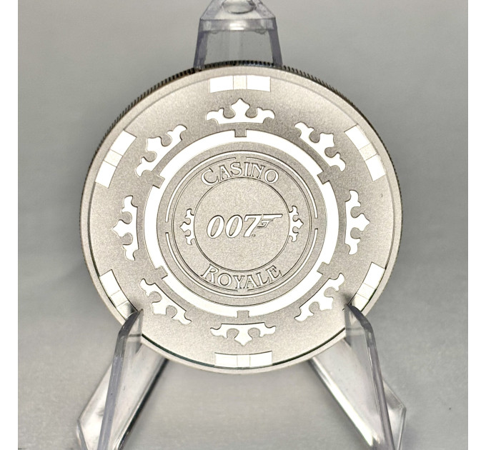 Серебряная монета 1$ Агент 007 «Казино Рояль» 1 oz 2023 Тувалу