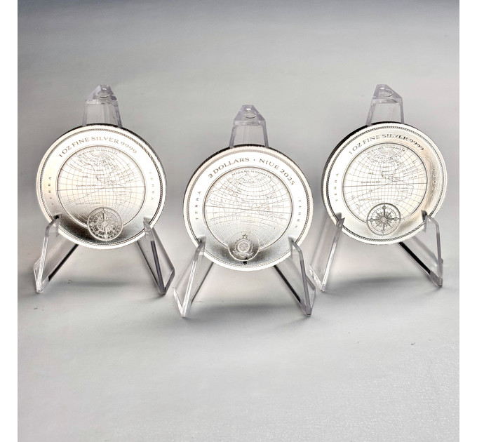 Серебряная монета Terra 2025 1 oz Ag .9999 — 2 $ с тематикой защиты планеты