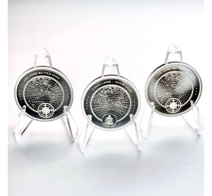 Серебряная монета Terra 2025 1 oz Ag .9999 — 2 $ с тематикой защиты планеты