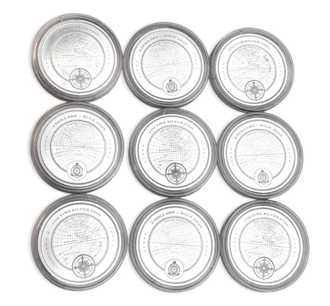 Серебряная монета Terra 2025 1 oz Ag .9999 — 2 $ с тематикой защиты планеты