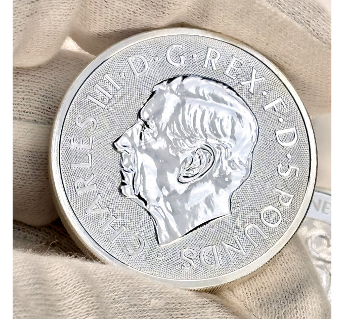 Серебряная монета 5£ Queen’s Panther 2oz 999.9 • Великобритания 2025
