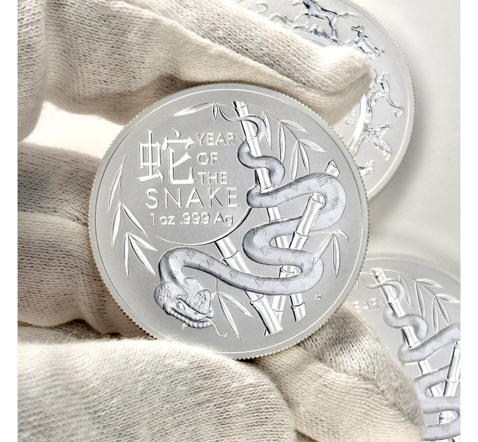 Серебряная монета RAM 2025 Year of the Snake 1 oz – коллекционная