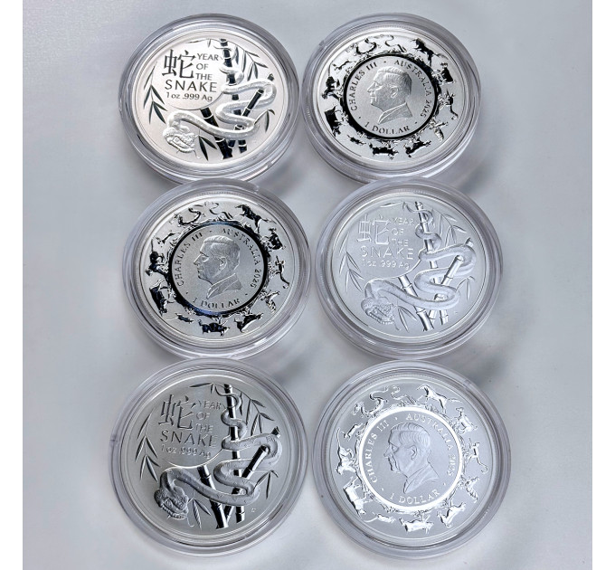 Серебряная монета RAM 2025 Year of the Snake 1 oz – коллекционная