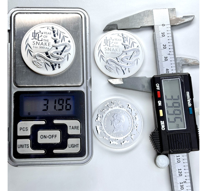 Серебряная монета RAM 2025 Year of the Snake 1 oz – коллекционная