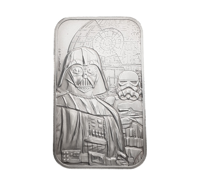 Инвестиционный серебряный слиток Star Wars – Dark Side 1 oz Ag 999