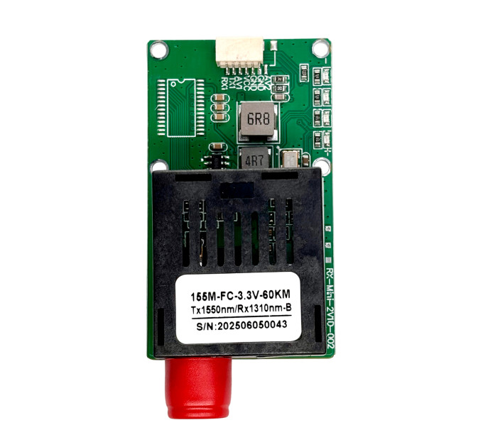 Приёмник FPV RX 155M-FC-3.3V, оптоволоконный модуль 60 км 3.3 V  медиаконвертер 