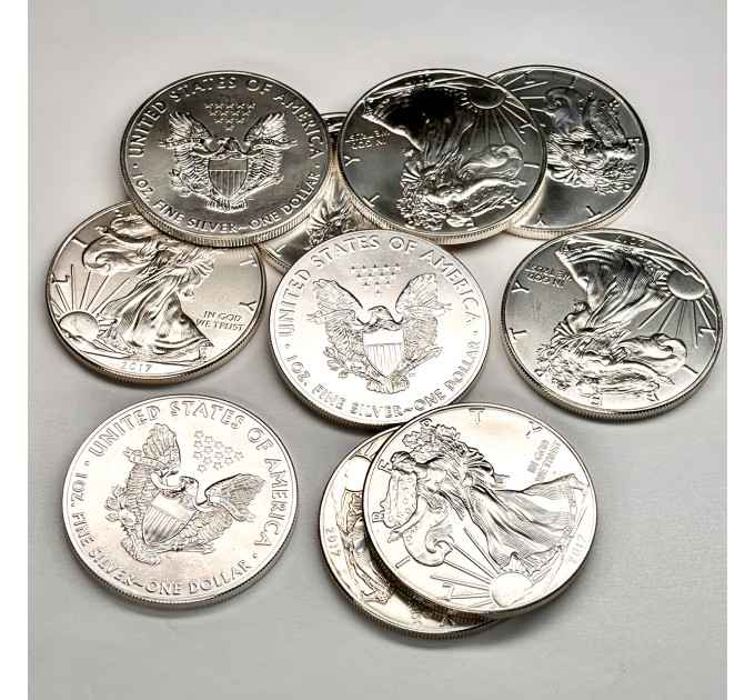 Срібна монета 1$ American Eagle 1oz 2017 – інвестиційна