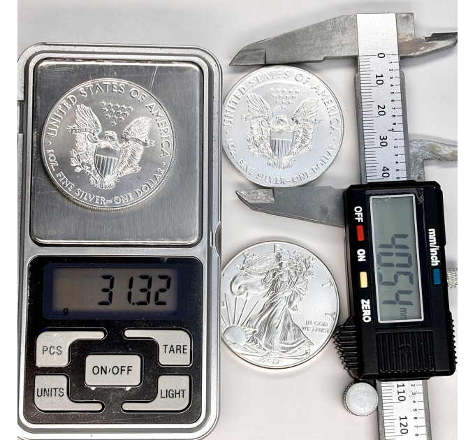 Срібна монета 1$ American Eagle 1oz 2017 – інвестиційна