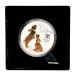Серебряная монета 1$ Год Кролика 1oz 2023 с позолотой