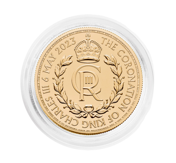 Золотая монета £10 «Коронация Его Величества короля Чарльза III» 1/10 унции 2023