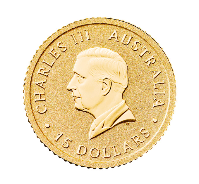 Золотая монета 15 $ «Кенгуру» 1/10 oz 2024 Австралия