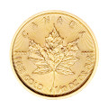Золотая монета 5 $ «Кленовый лист» 1/10 oz 2017 Канада