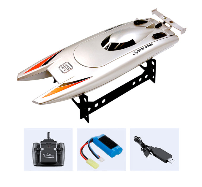 Радиоуправляемый катер Vile Toys 805 Racing Boat, 2.4 ГГц, серый