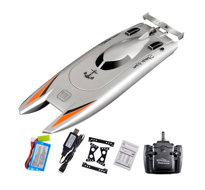 Радиоуправляемый катер Vile Toys 805 Racing Boat, 2.4 ГГц, серый