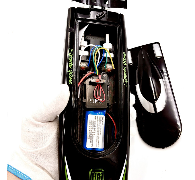 Радиоуправляемый катер Vile Toys 805 Racing Boat, 2.4 ГГц, чёрный